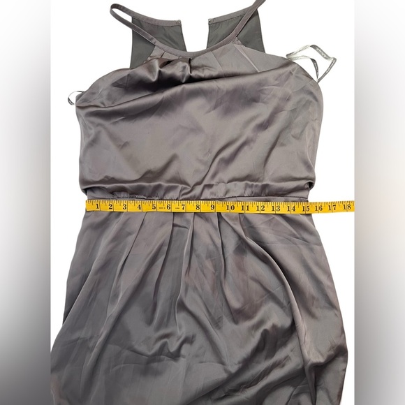 NEW $298 Monique Lhuillier Gray Lavender Bridesmaids Prom Cocktail Dress 10 M - Picture 9 of 12